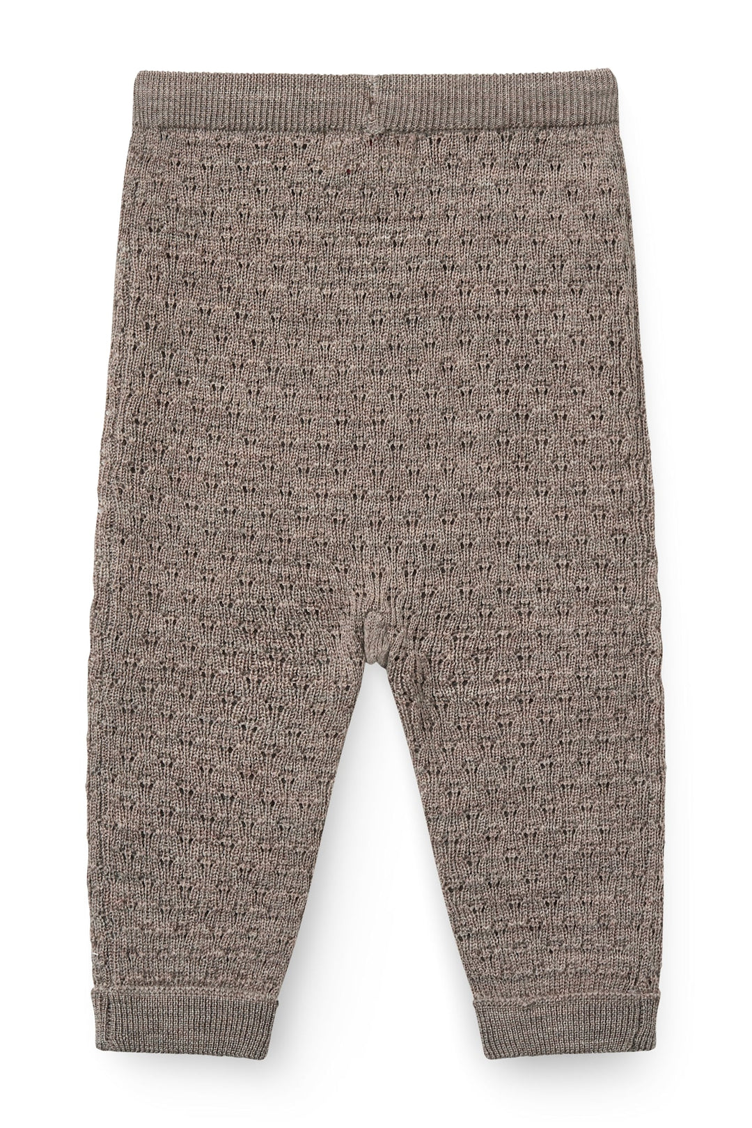Merino Pattern Baby Leggings - NATURAL MELANGE