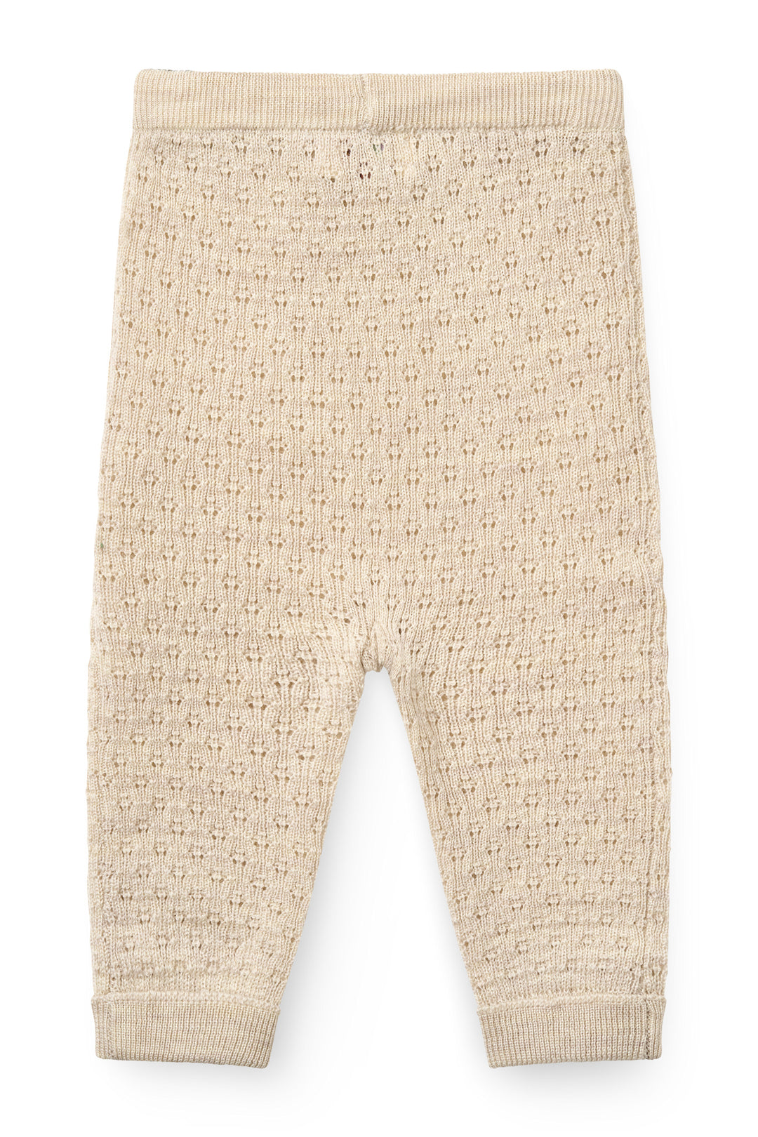 Merino Pattern Baby Leggings - PALE CREAM MELANGE
