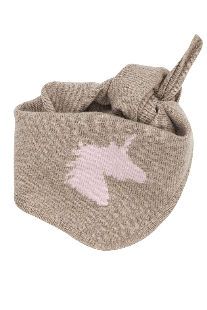 CASHMERE ICON SCARF - SAND/BUBBLEGUM