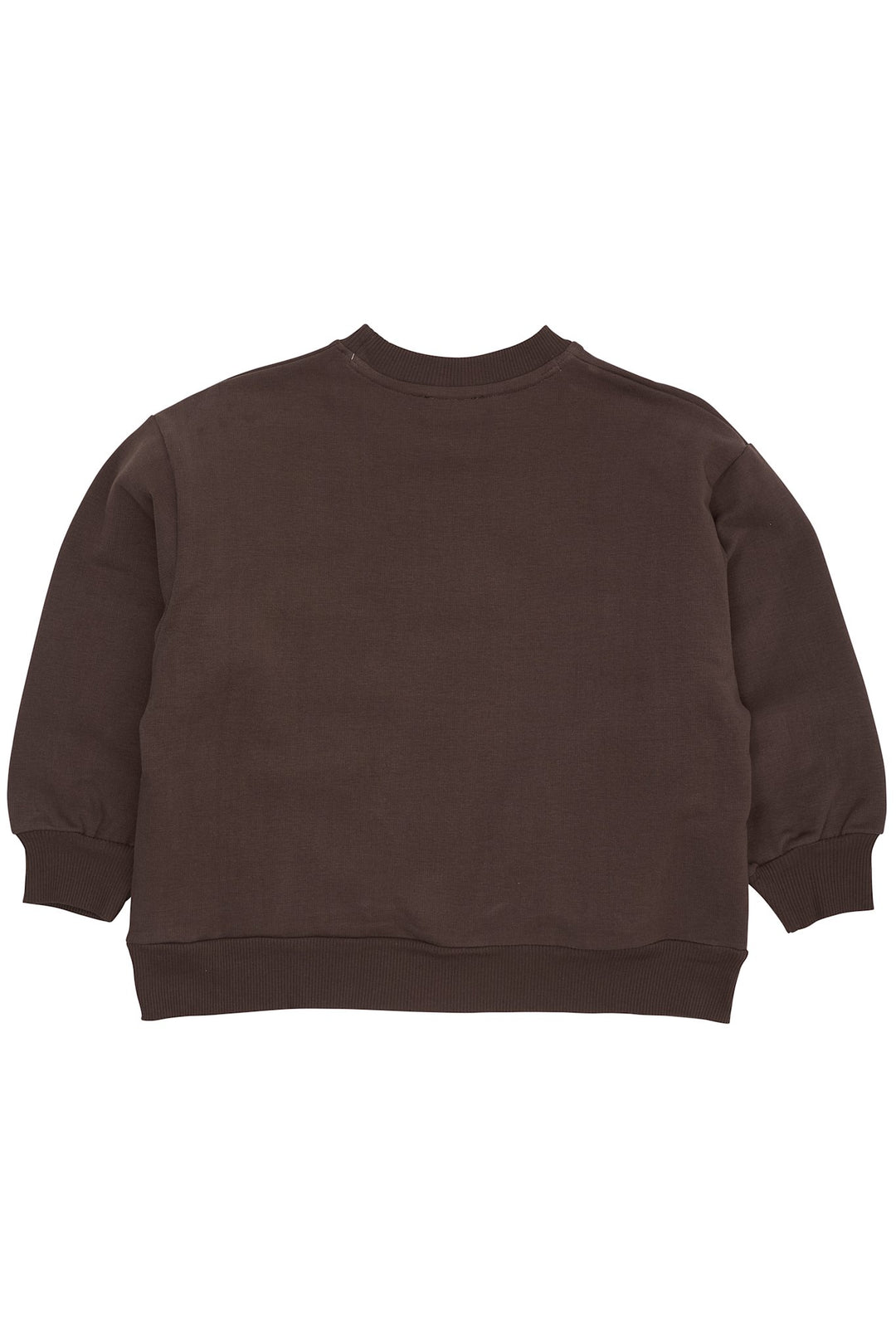 CLASSIC SWEATSHIRT W. LOGO EMB. - BROWN MEL