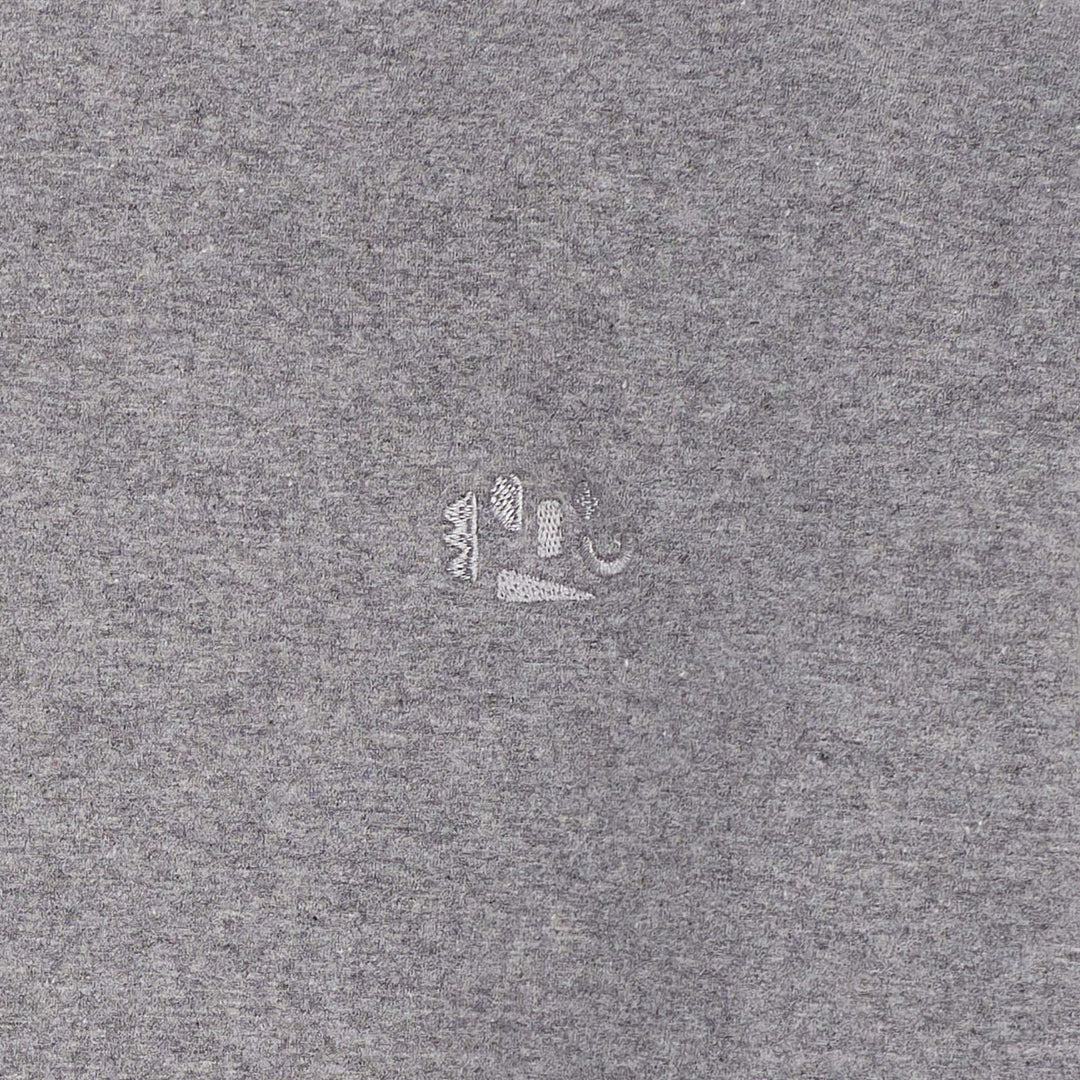 CLASSIC SWEATSHIRT W. LOGO EMB. - DK GREY MEL