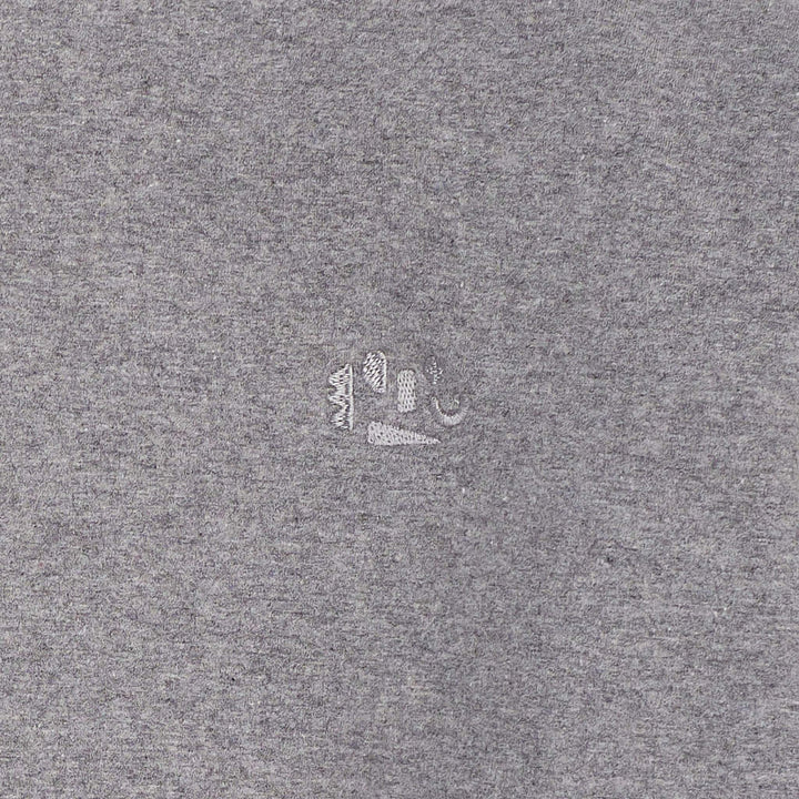 CLASSIC SWEATSHIRT W. LOGO EMB. - DK GREY MEL