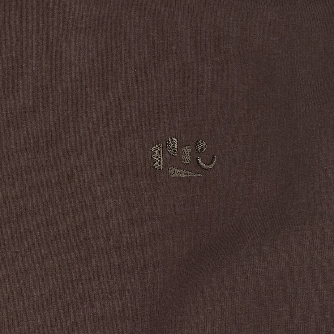 CLASSIC SWEATSHIRT W. LOGO EMB. - BROWN MEL