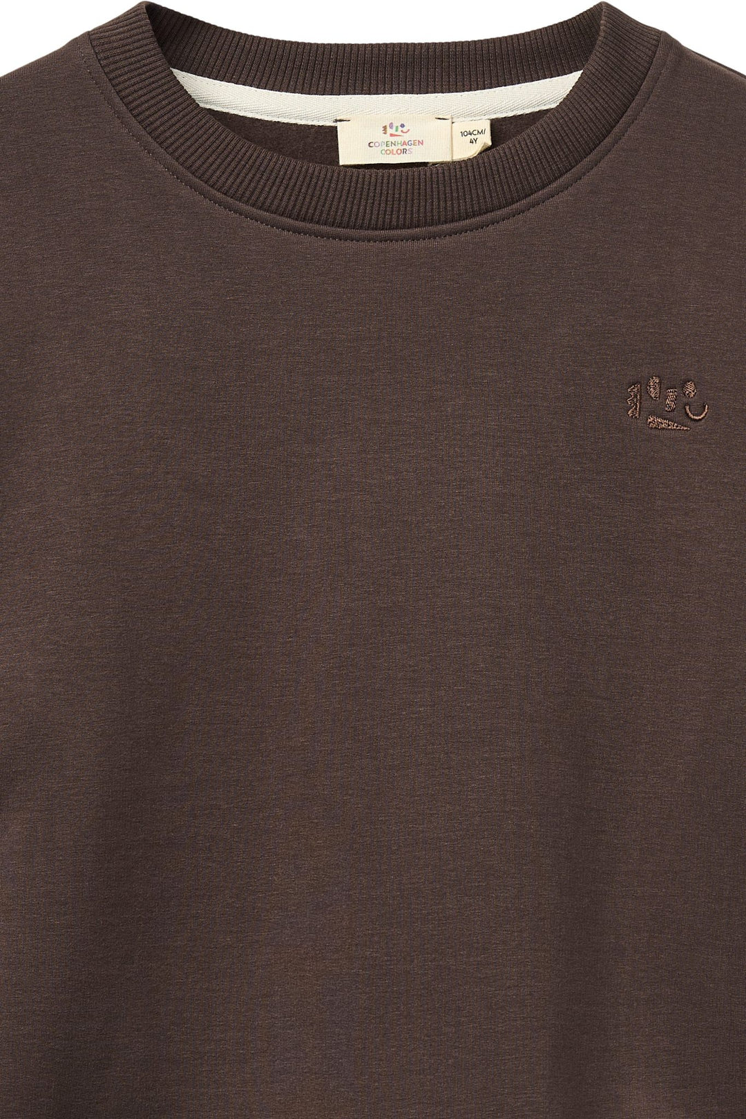 CLASSIC SWEATSHIRT W. LOGO EMB. - BROWN MEL