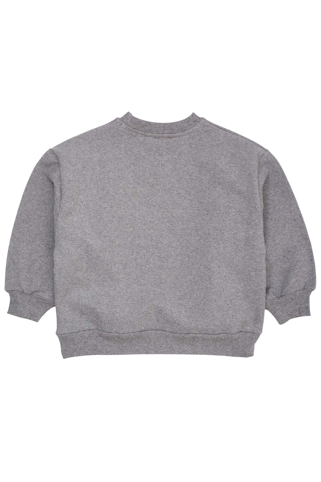 CLASSIC SWEATSHIRT W. LOGO EMB. - DK GREY MEL