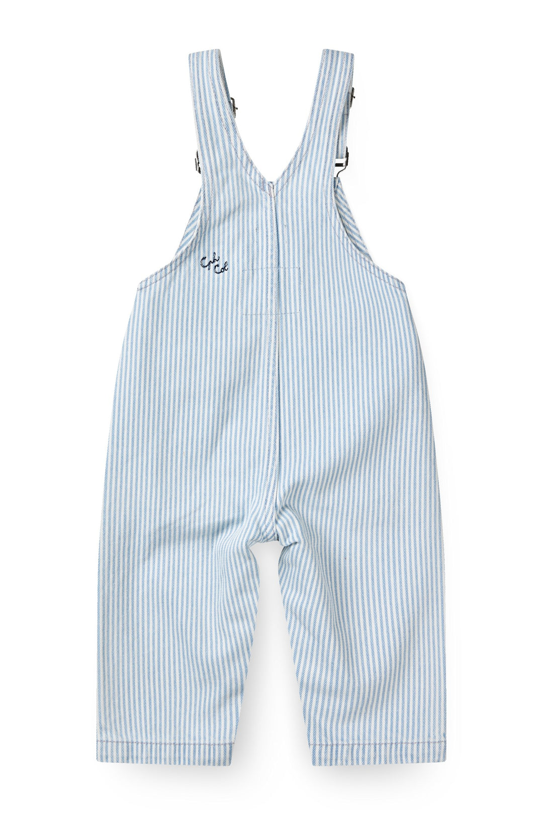 Y/D TWILL BABY OVERALLS - DENIM LT. BLUE STRIPE