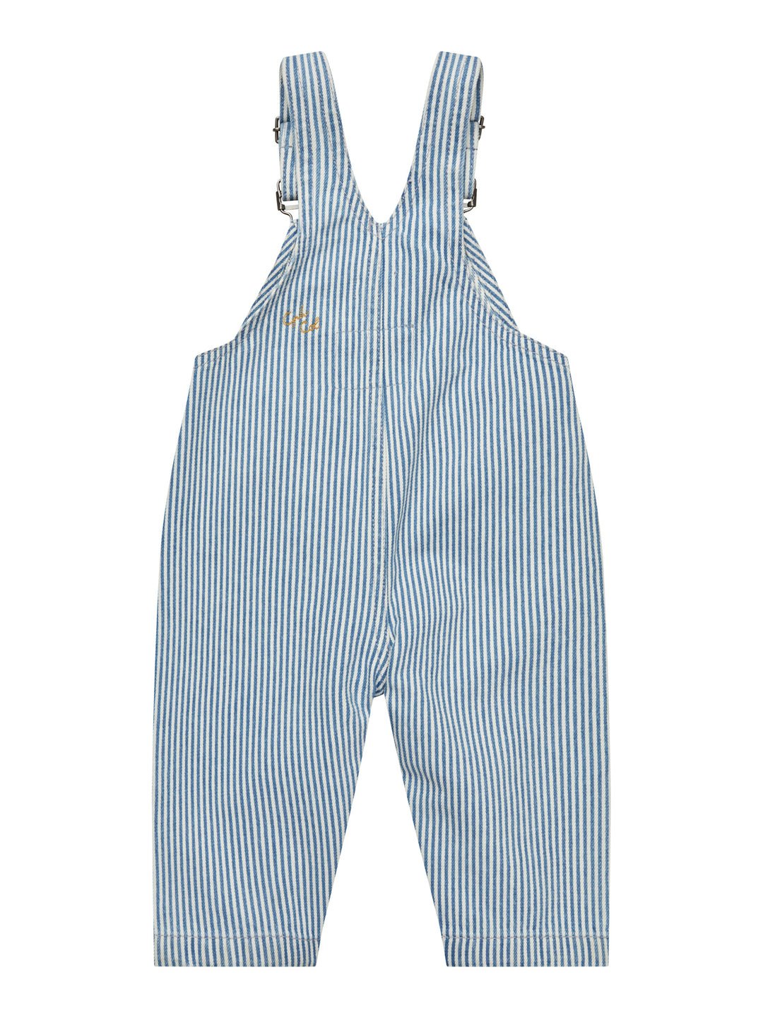 Y/D TWILL BABY OVERALLS - DENIM BLUE STRIPE