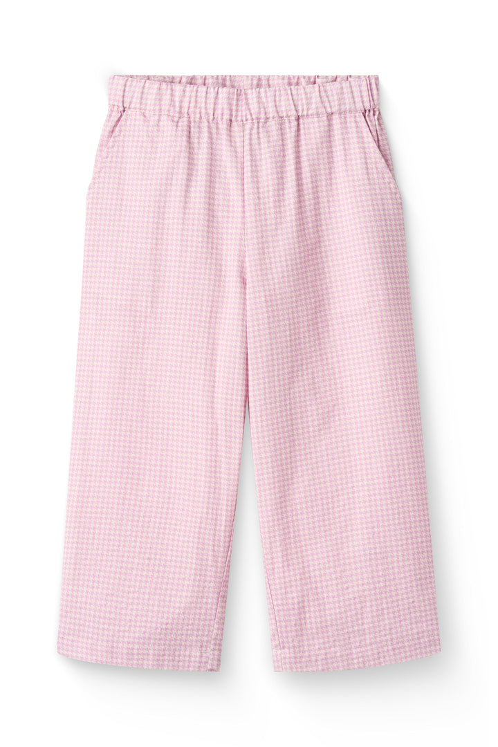HOUNDSTOOTH PANT W. ADJ WAIST - SYRINGA COMB