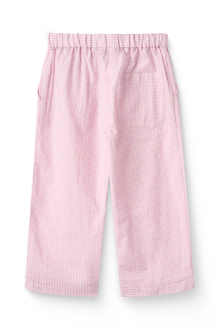 HOUNDSTOOTH PANT W. ADJ WAIST - SYRINGA COMB