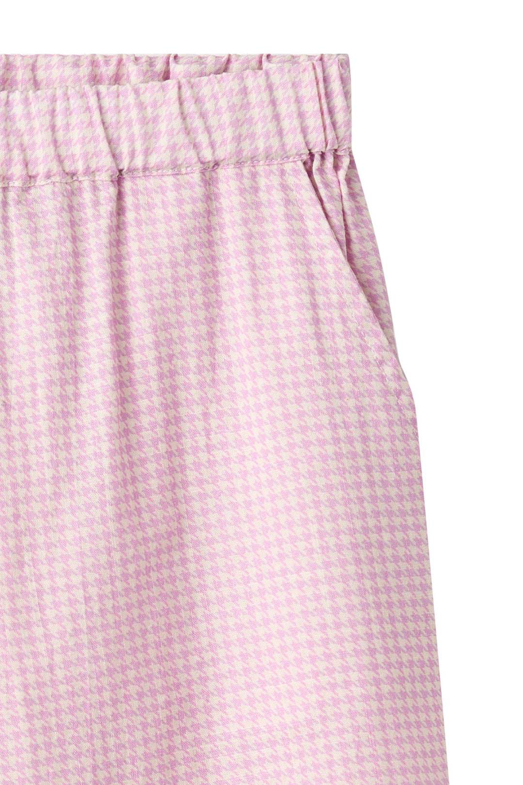 HOUNDSTOOTH PANT W. ADJ WAIST - SYRINGA COMB
