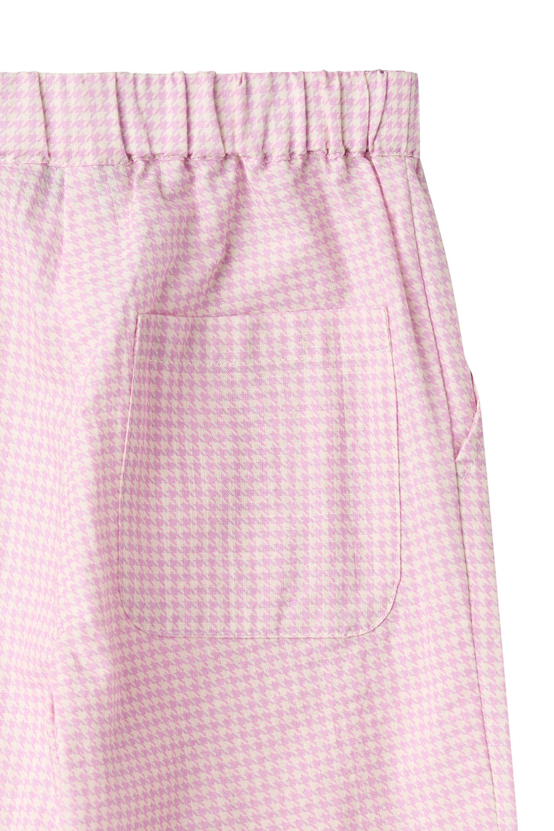 HOUNDSTOOTH PANT W. ADJ WAIST - SYRINGA COMB