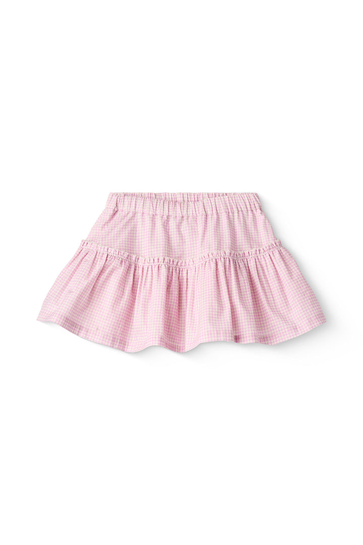 HOUNDSTOOTH SKIRT W. TULLE - SYRINGA COMB