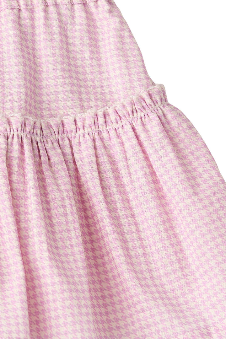 HOUNDSTOOTH SKIRT W. TULLE - SYRINGA COMB