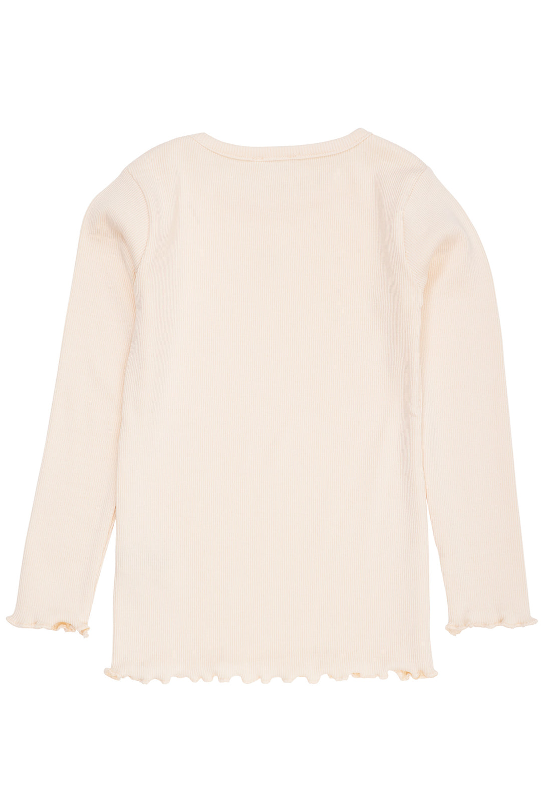 MODAL RIB LS TEE W. HEART HOLE PATTERN - DUSTY ROSE