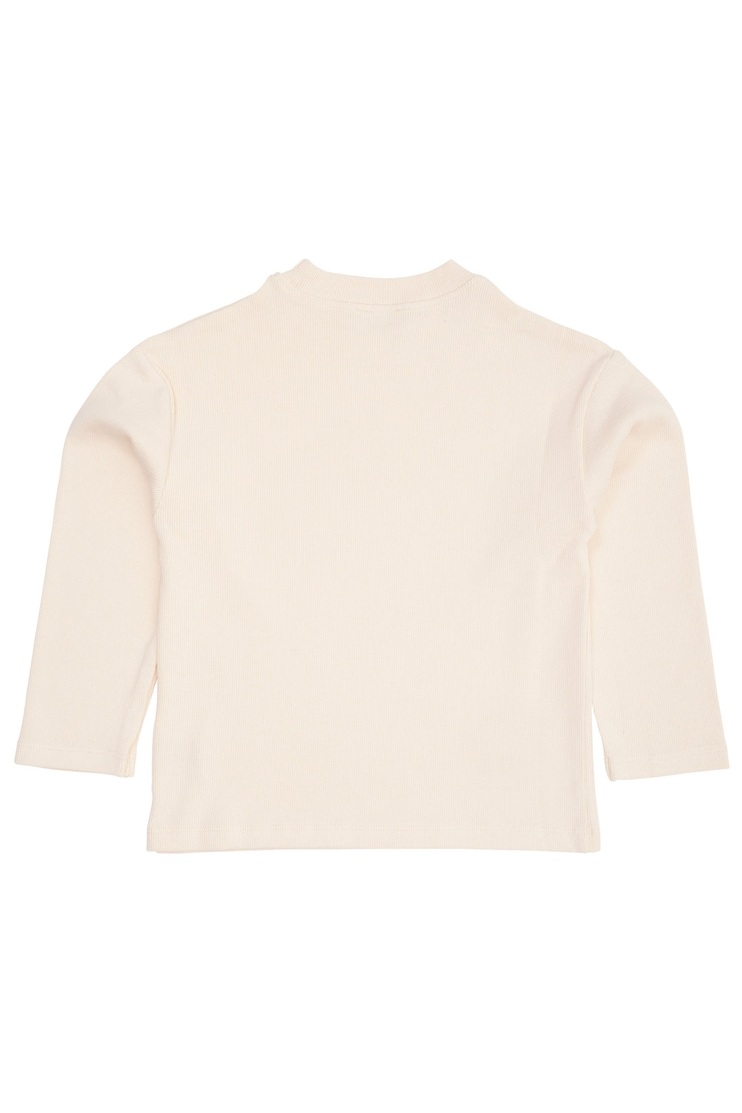 MODAL RIB LS BLOUSE W. DROP SHOULDER - DUSTY ROSE