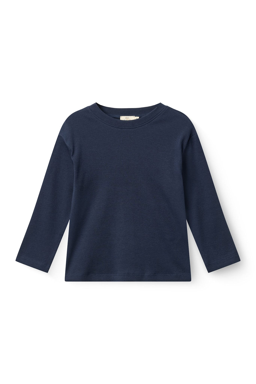 MODAL RIB LS BLOUSE W. DROP SHOULDER - NAVY