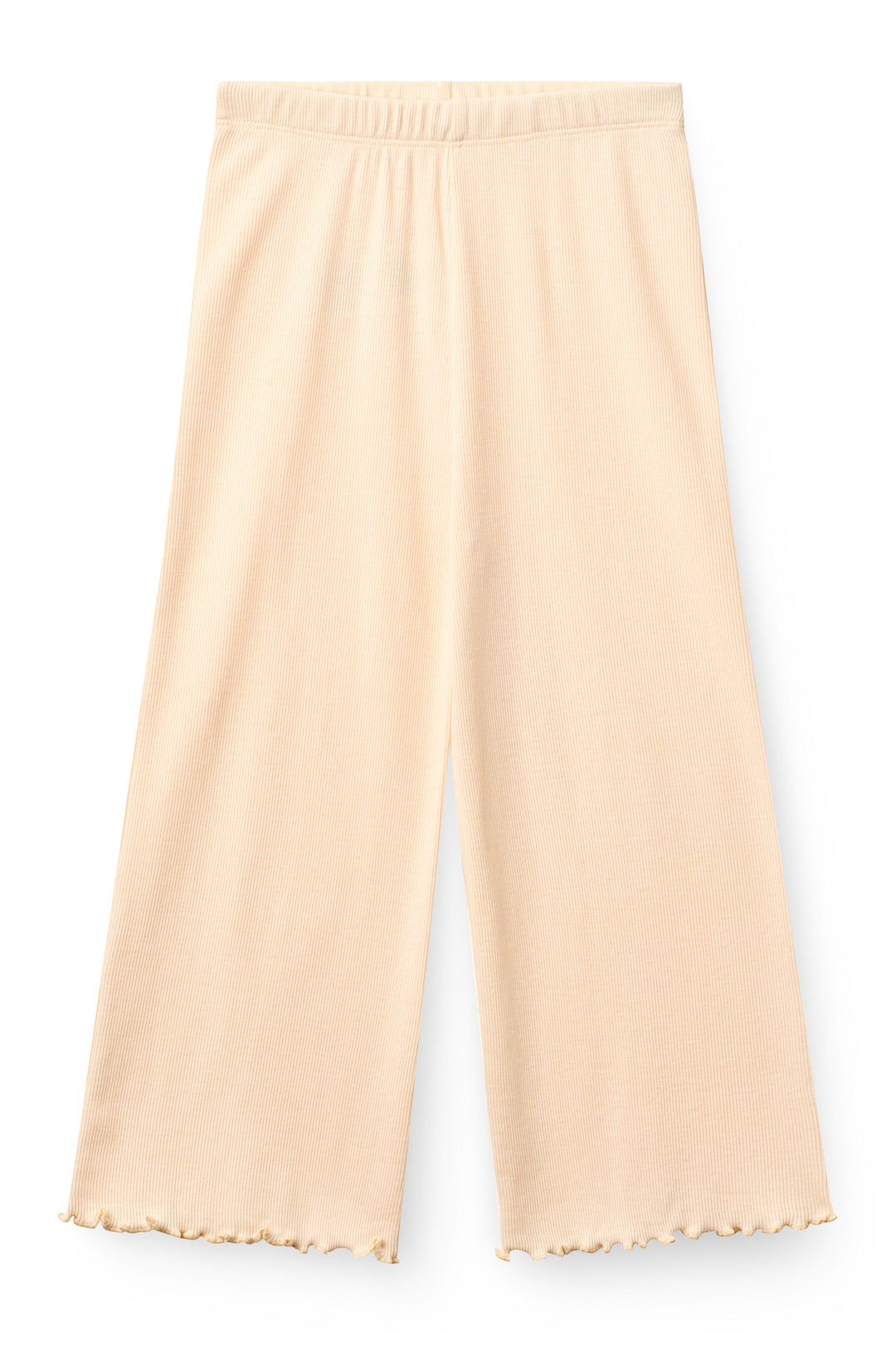 MODAL RIB WIDE PANTS - DUSTY ROSE