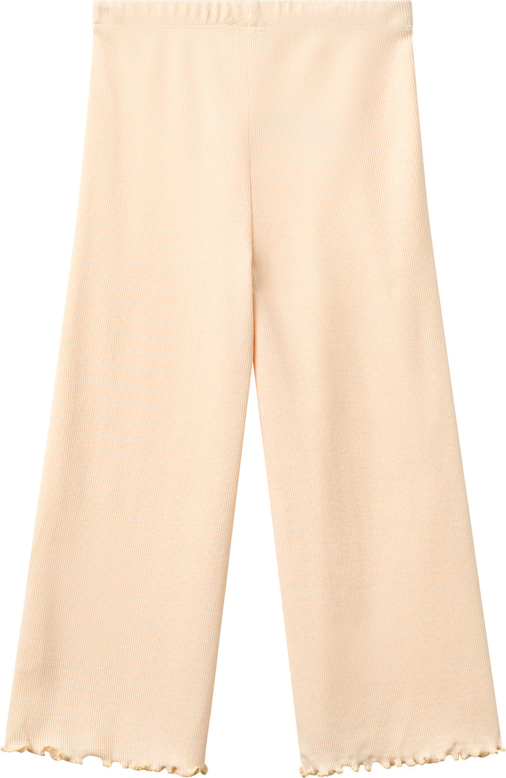 MODAL RIB WIDE PANTS - DUSTY ROSE