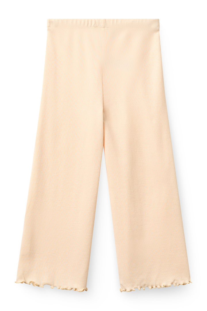 MODAL RIB WIDE PANTS - DUSTY ROSE