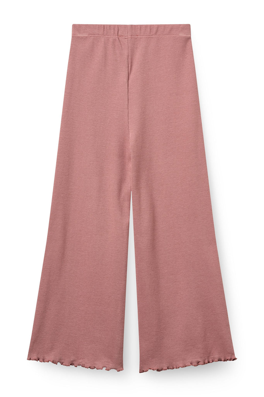 Modal Rib Wide Pants - Winter Rose