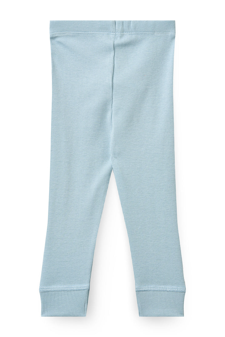 MODAL RIB LEGGINGS - DUSTY BLUE