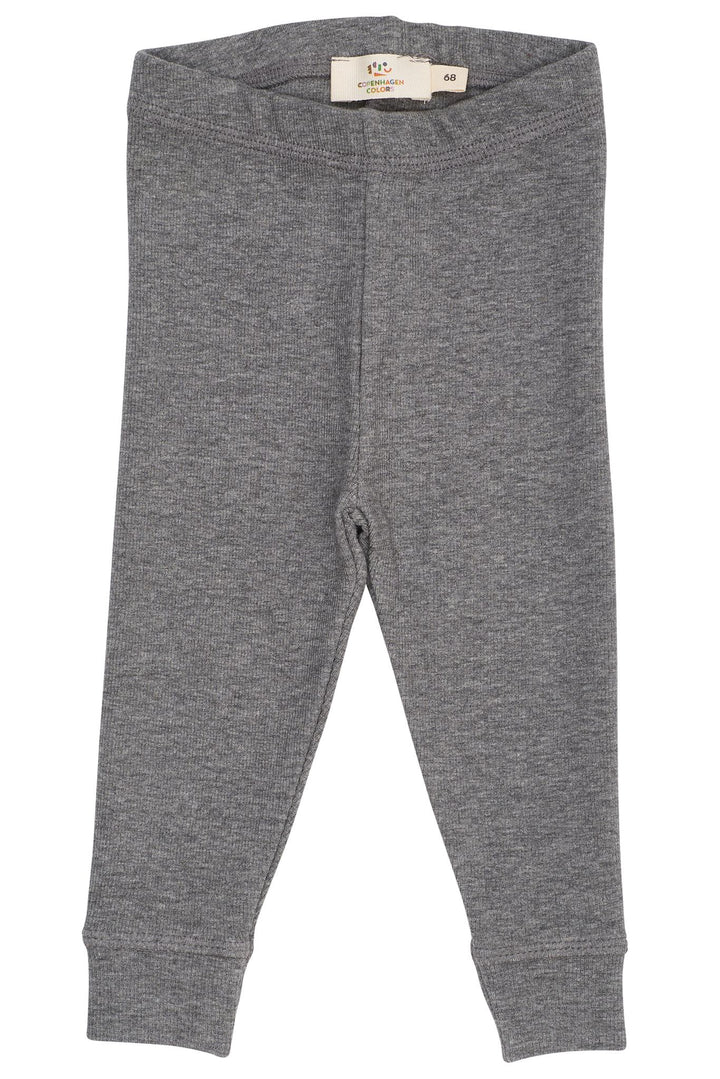 MODAL RIB LEGGINGS - GREY MEL.