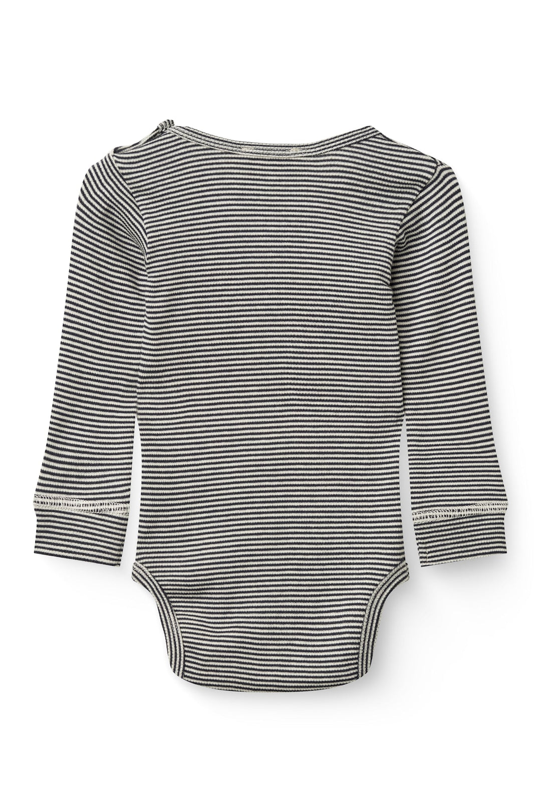 MODAL RIB LS BODY - NAVY/CREAM STRIPE