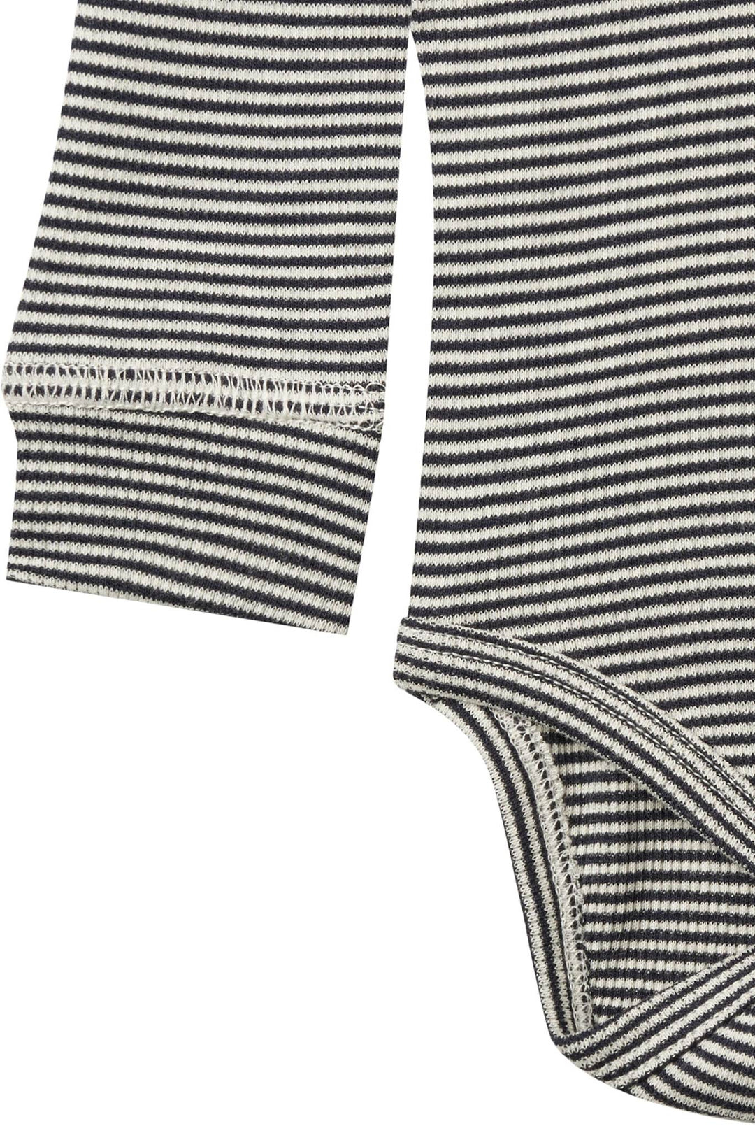 MODAL RIB LS BODY - NAVY/CREAM STRIPE