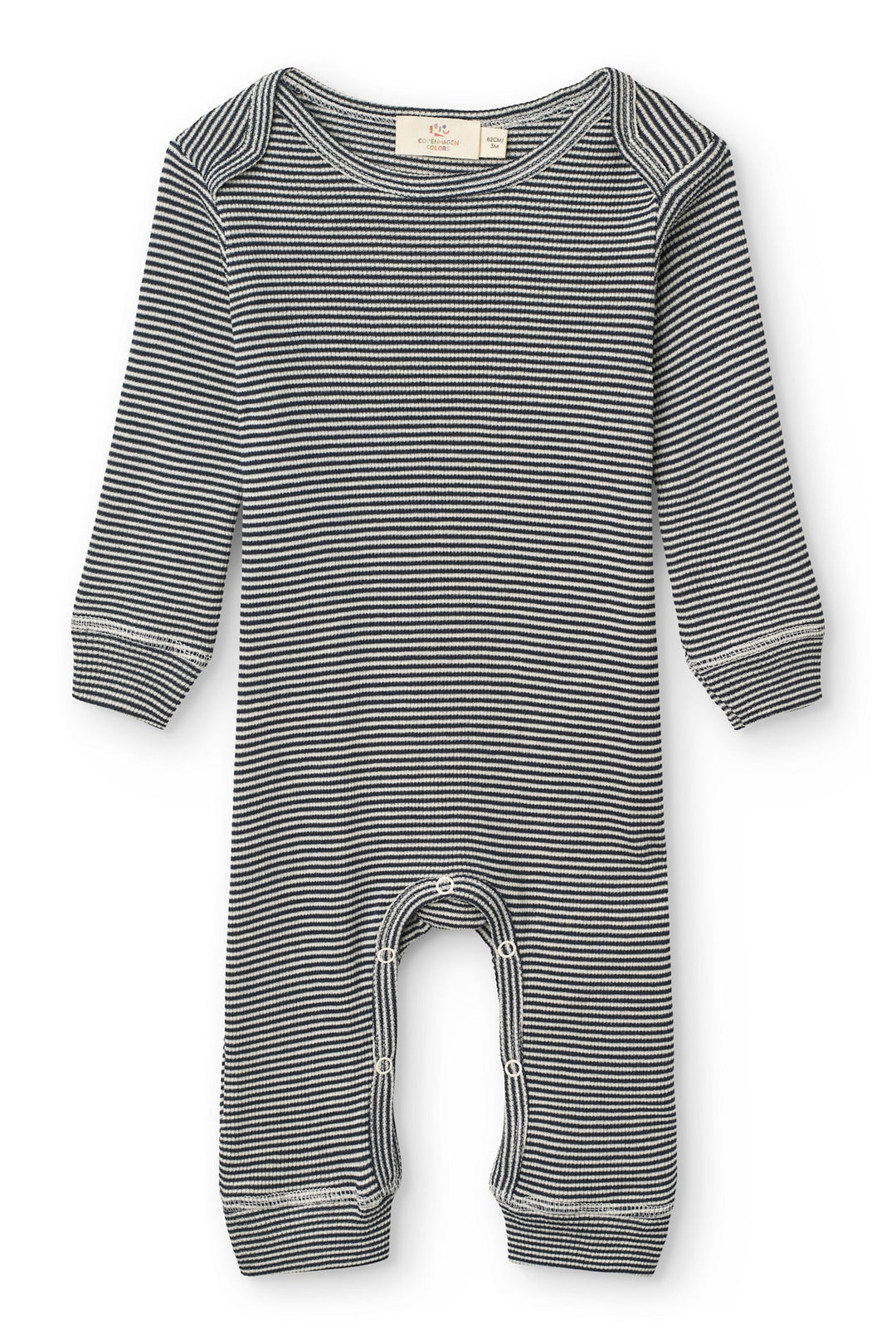 Modal Full Body Romper - Navy/Cream Stripe