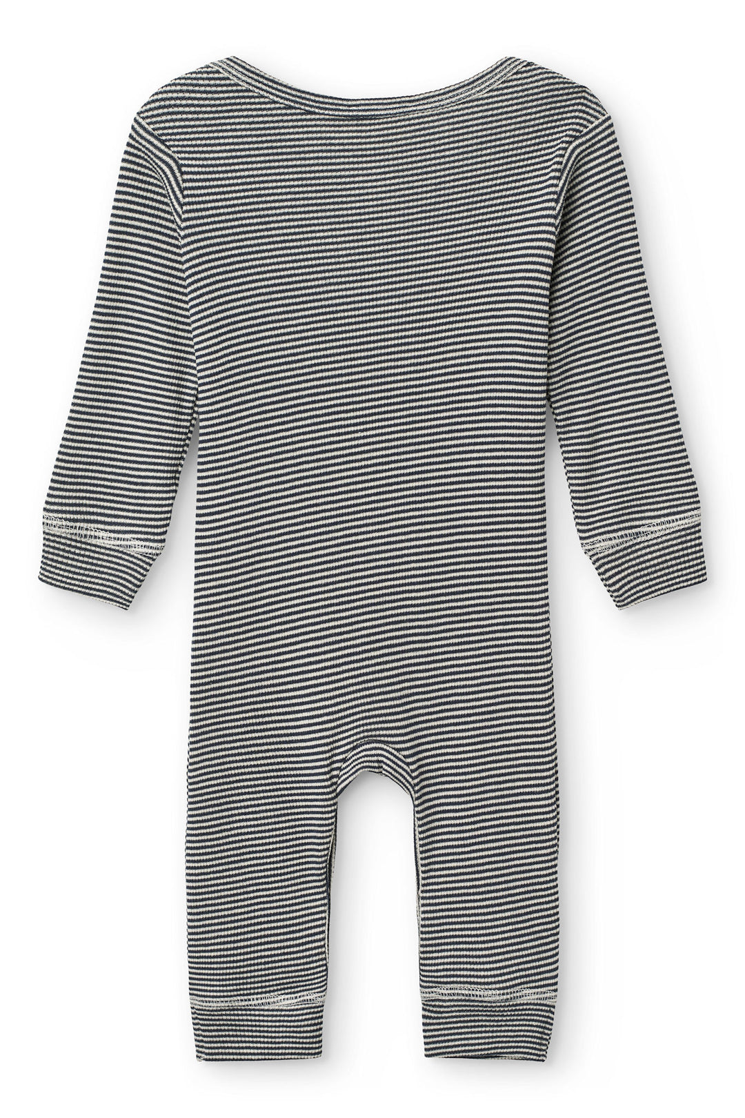 Modal Full Body Romper - Navy/Cream Stripe