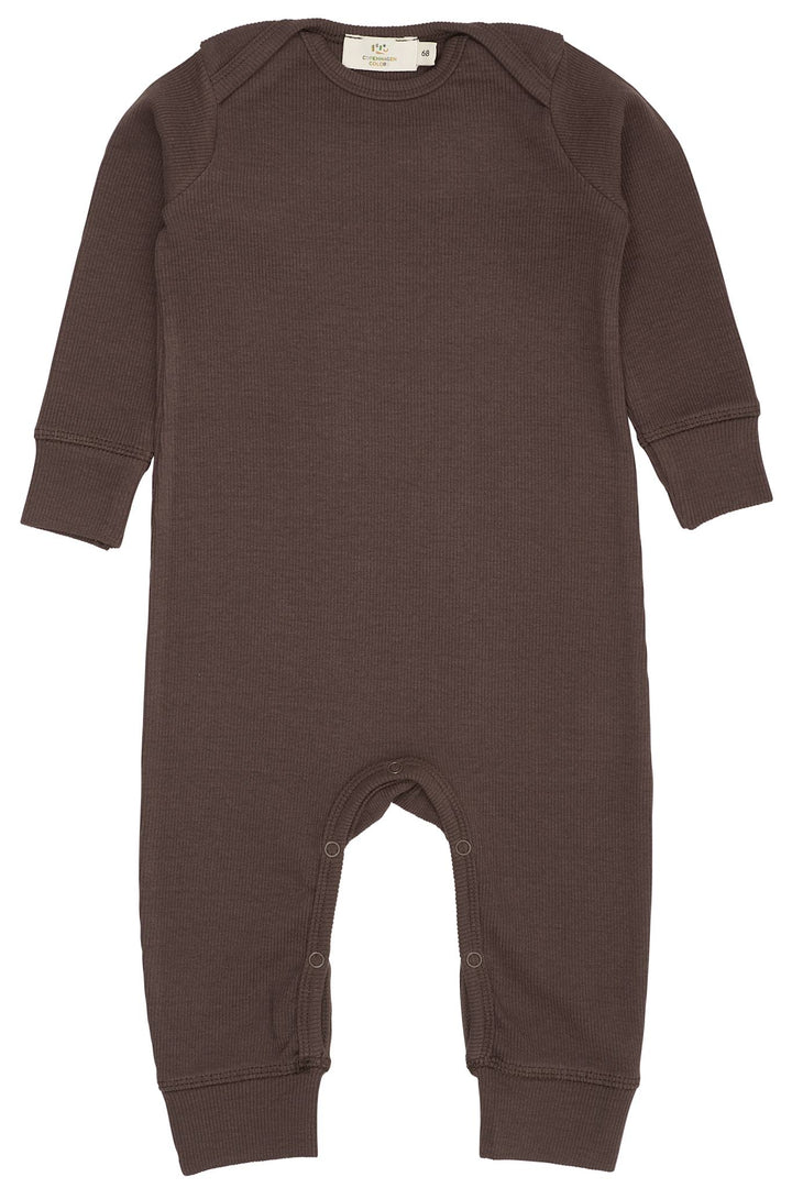 MODAL FULL BODY ROMPER - DK BROWN