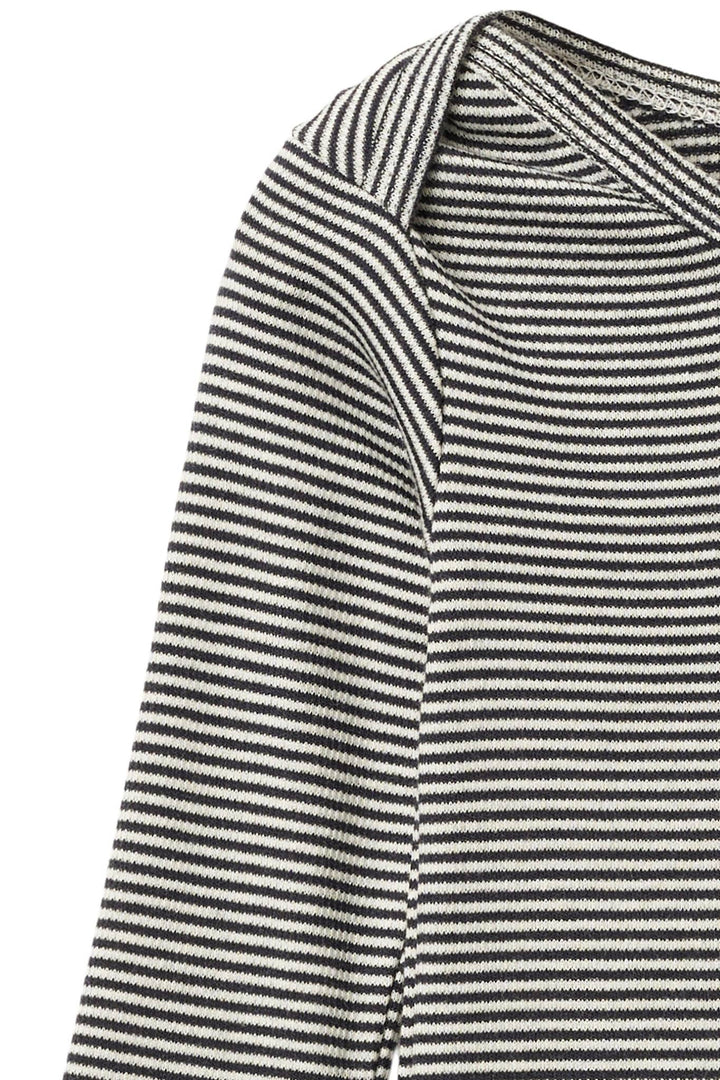 MODAL FULL BODY ROMPER - NAVY/CREAM STRIPE