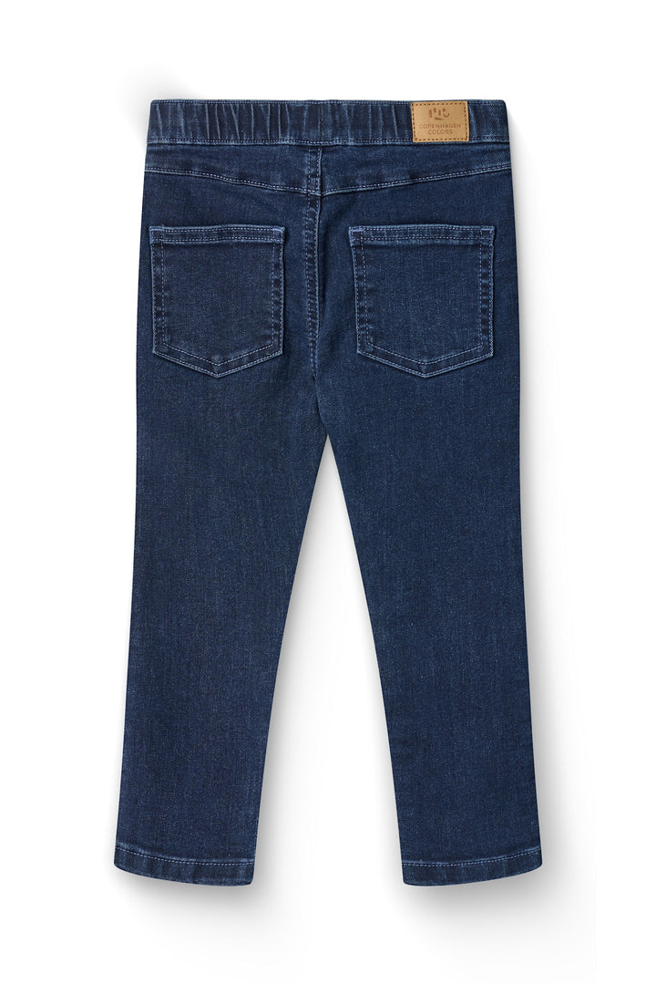 JEGGINGS SLIM FIT - SUPER STRETCH - DARK INDIGO BLUE WASHED