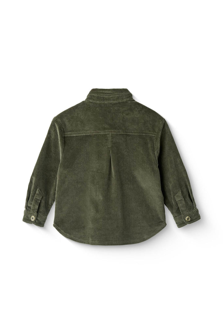 CORDUROY OVERSHIRT - DK GREEN