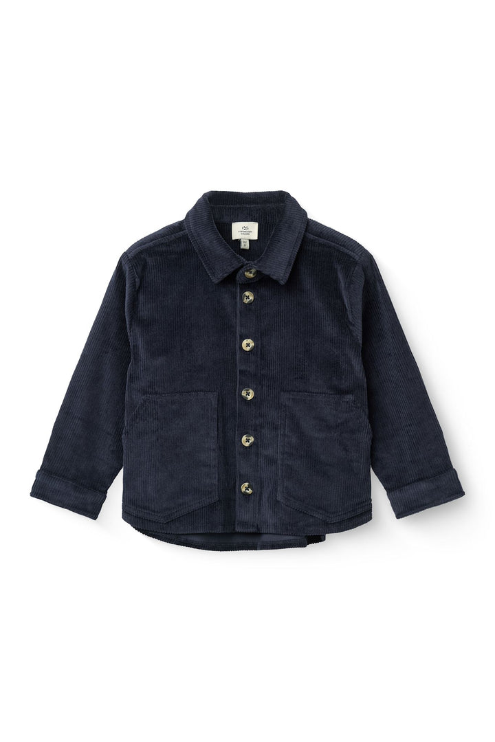Corduroy Overshirt - NAVY