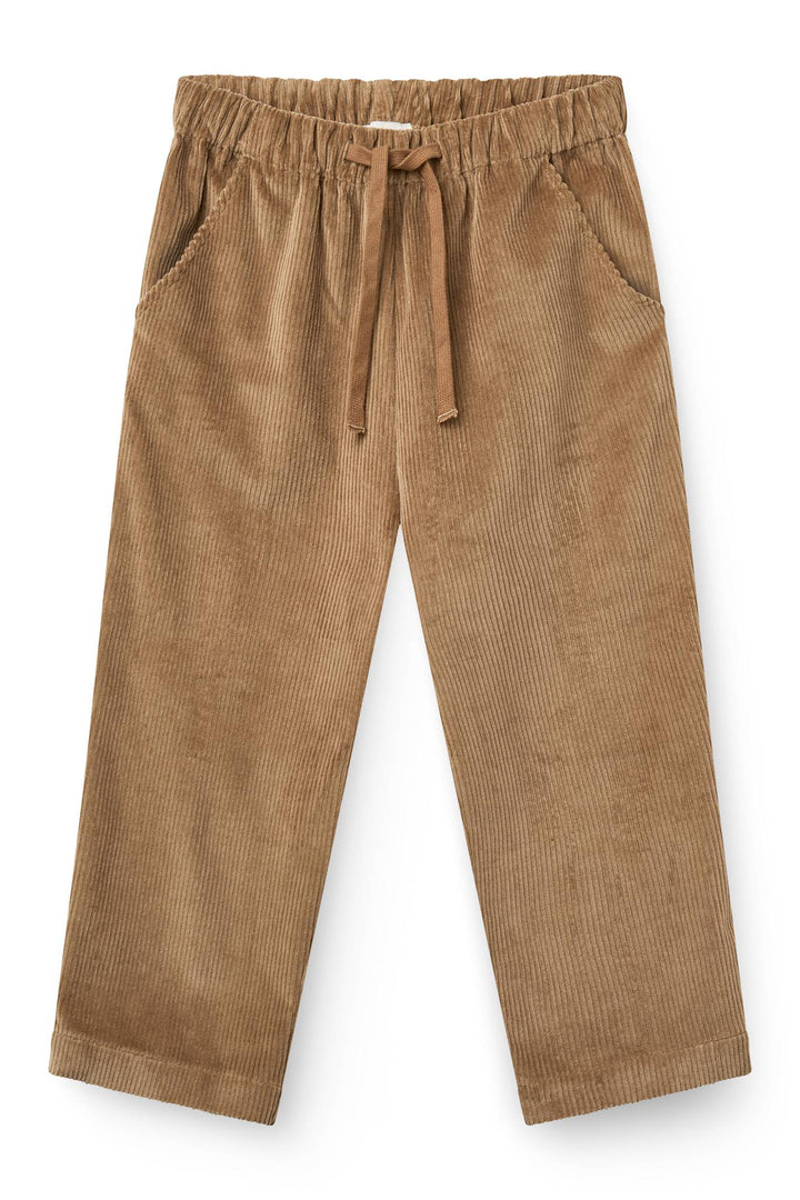 Corduroy Pant W. Adj. Waist - BROWN