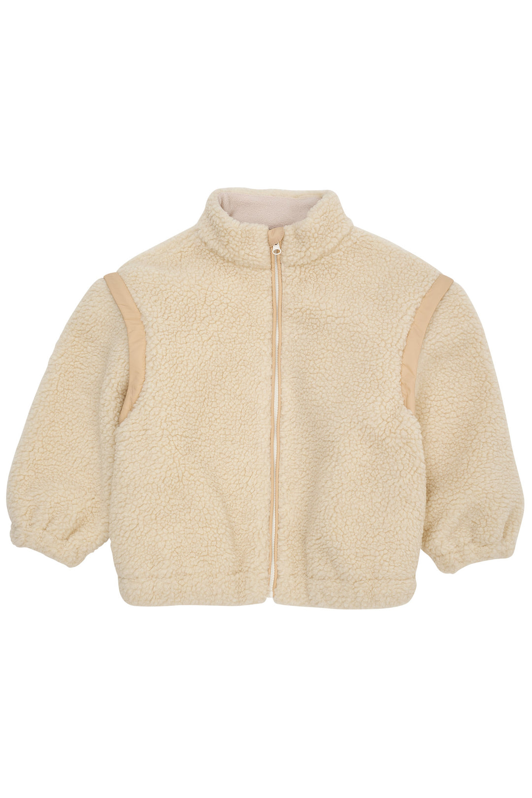 TEDDY JACKET W. REMOVABLE SLEEVES - CREAM COMB.