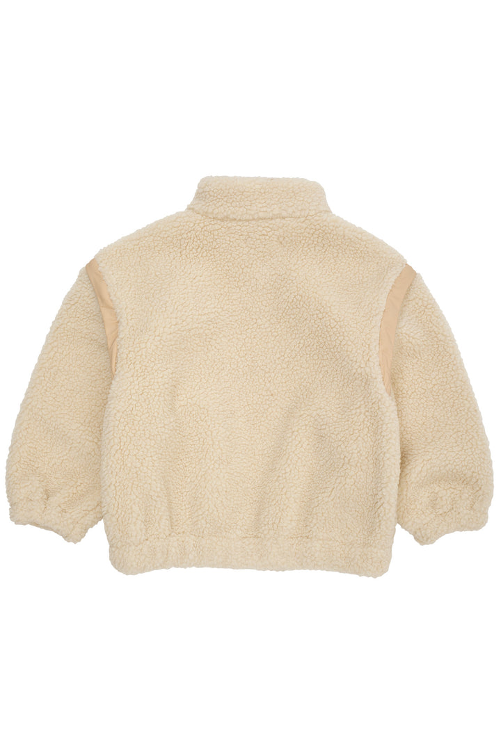 TEDDY JACKET W. REMOVABLE SLEEVES - CREAM COMB.