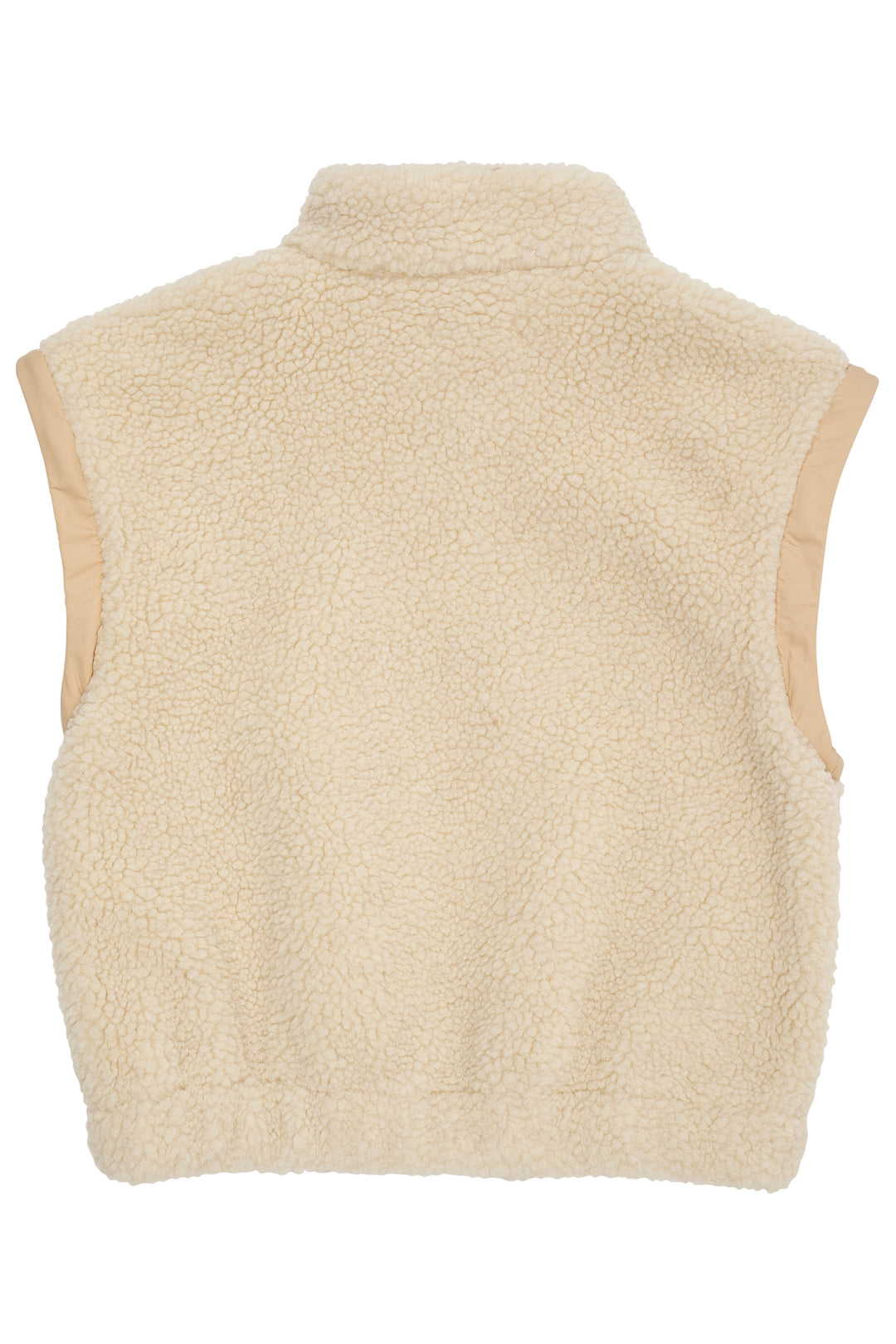 TEDDY JACKET W. REMOVABLE SLEEVES - CREAM COMB.