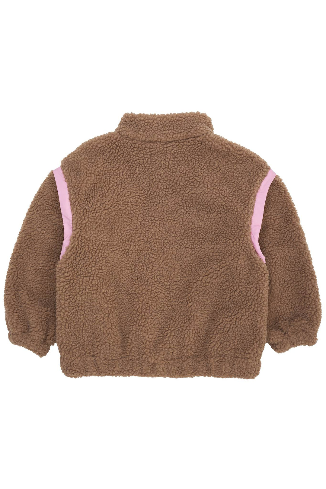 TEDDY JACKET W. REMOVABLE SLEEVES - NATURAL/PINK COMB.