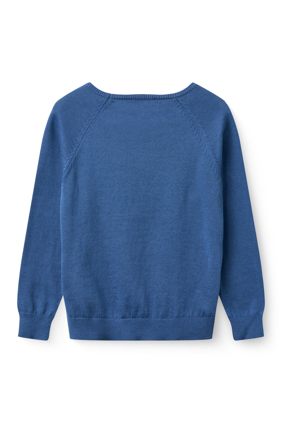Pullover w. Embroidery - Sharp Blue Comb.