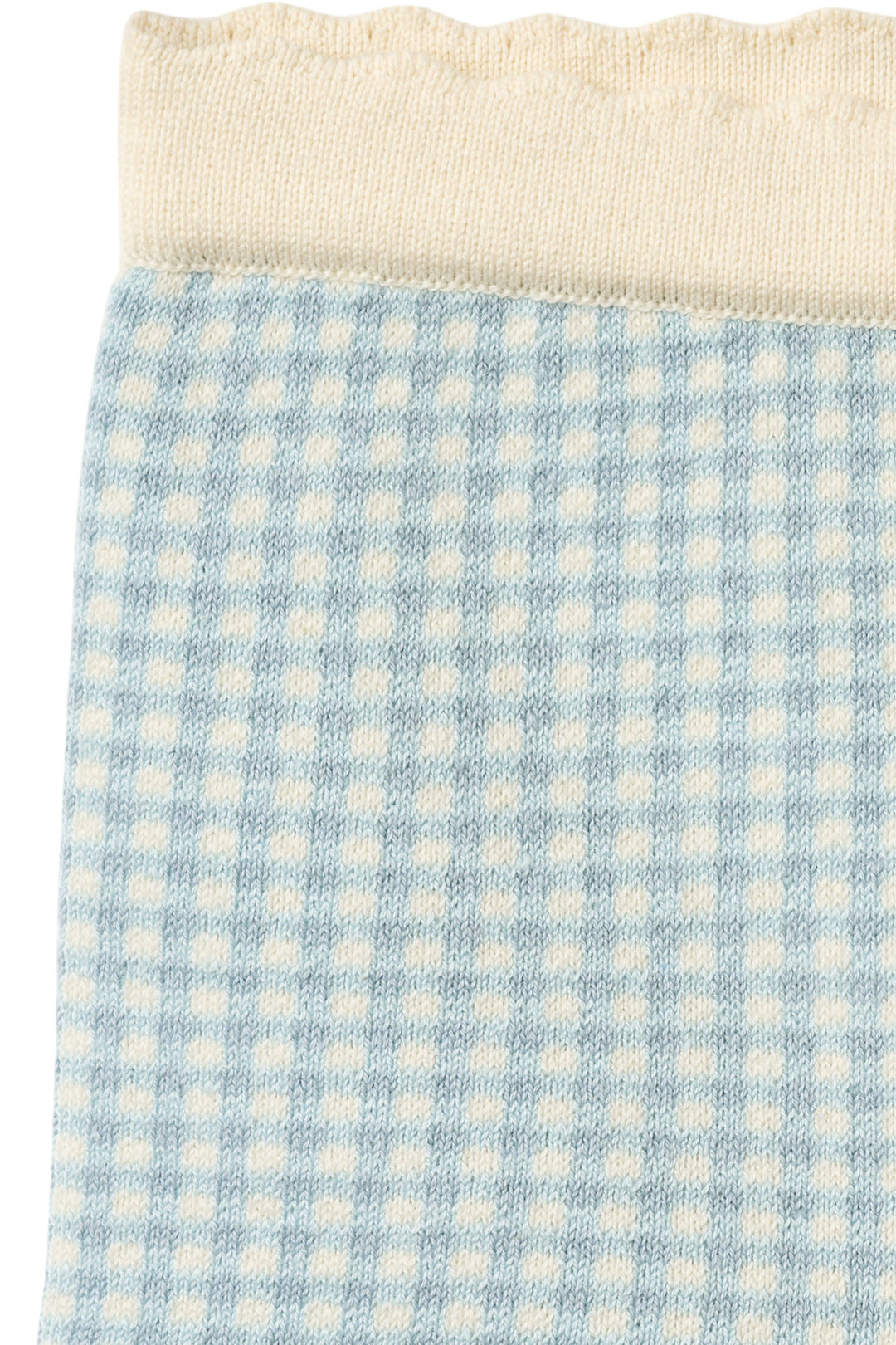 CHECK JACQUARD SHORTS - DUSTY BLUE CHECK