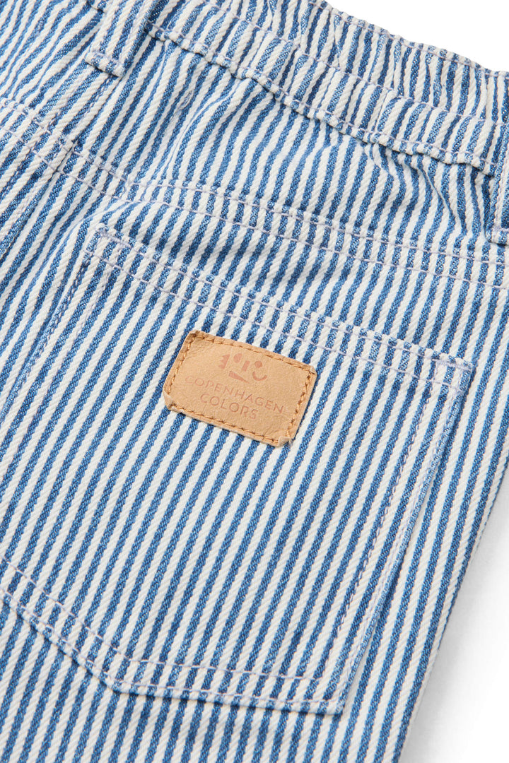 Y/D Stripe Twill Shorts - Denim Blue Stripe