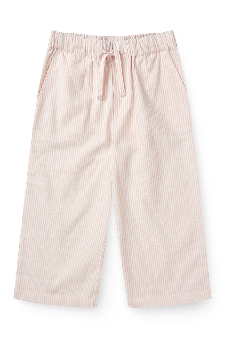 SEERSUCKER PAJAMA PANTS - DUSTY ROSE W CREAM STRIPE