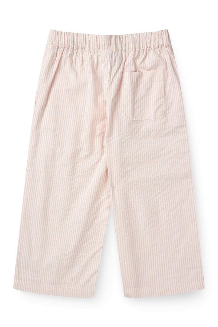 SEERSUCKER PAJAMA PANTS - DUSTY ROSE W CREAM STRIPE