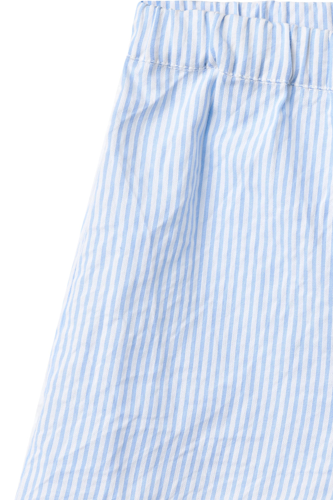 SEERSUCKER DECO SET - SKY BLUE W CREAM STRIPE