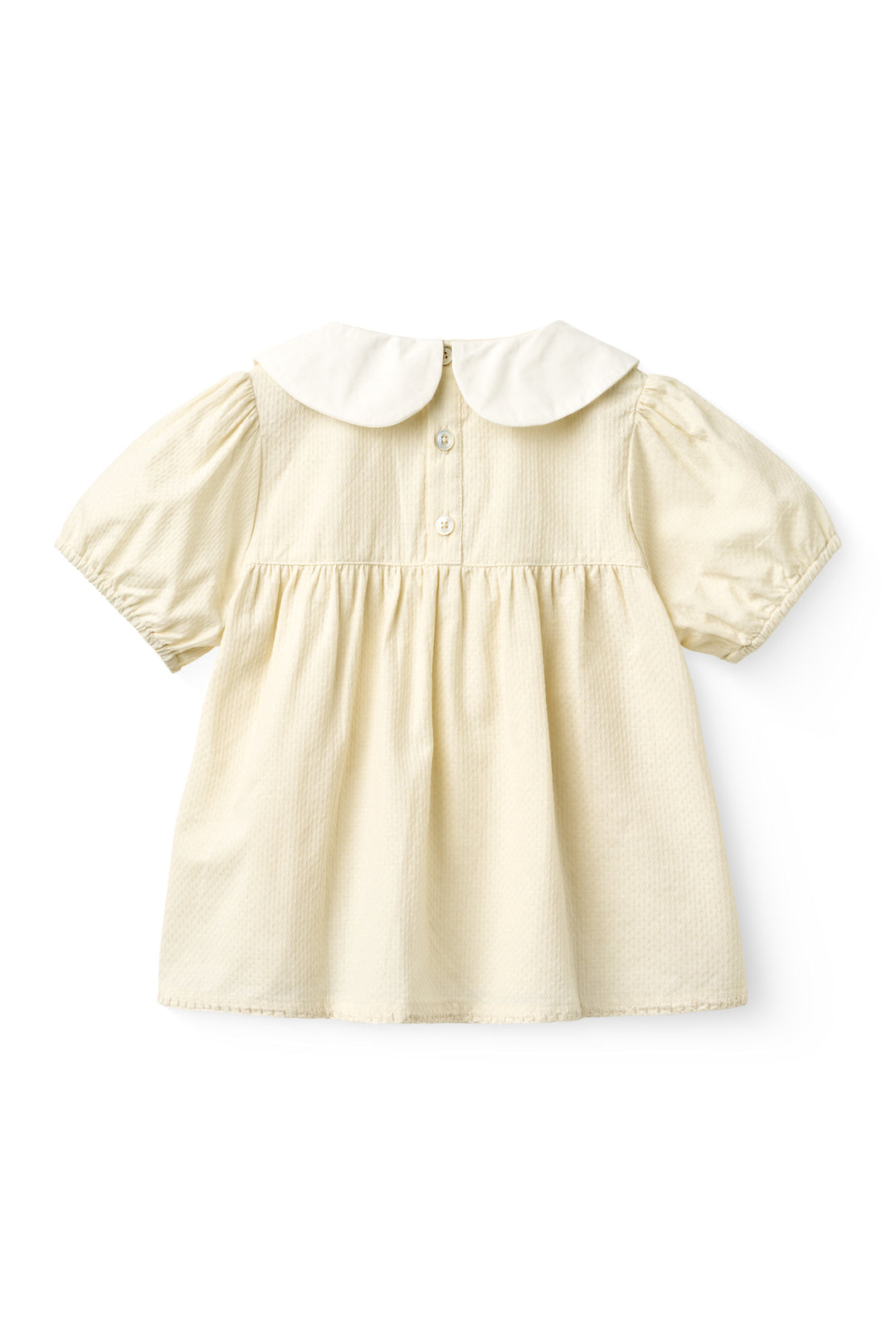 BLOUSE W. DECO EDGE - CREAM COMB.