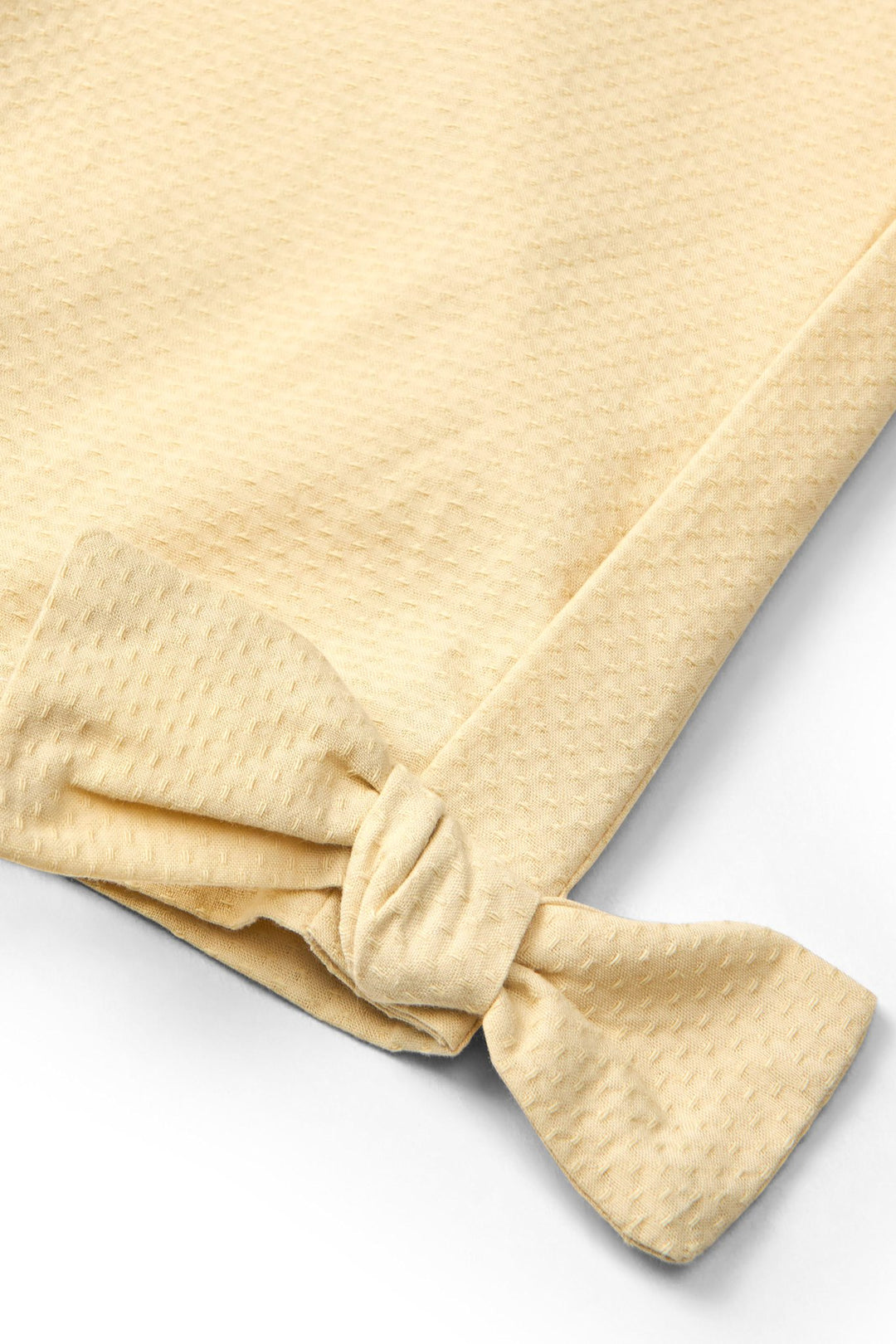 BOW PANTS - PALE YELLOW