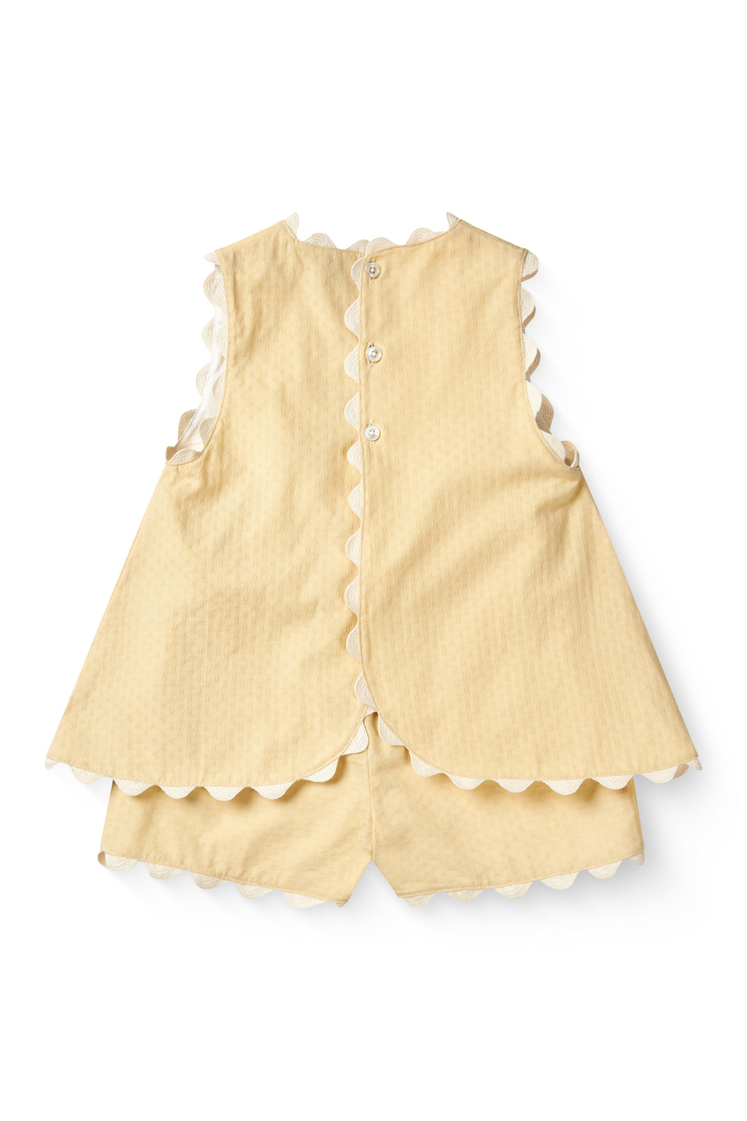 DECO TOP & SHORTS SET - PALE YELLOW COMB.