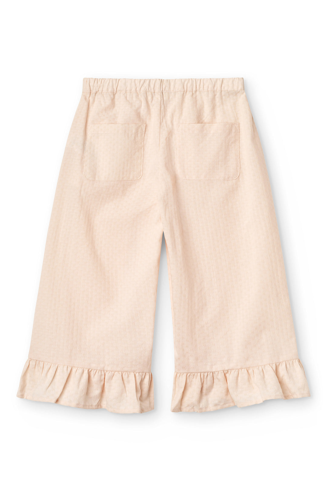Pants w. frill 3/4 length - Dusty Rose